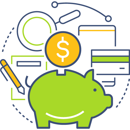 City Living Cost - Savings Graphic Piggy